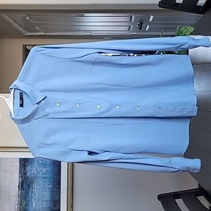 Fitted career blouse - Baby blue